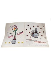 2x Cherry Heering Liqueur Advertisement Prints