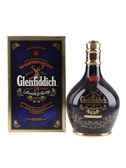 Glenfiddich 18 Year Old Ancient Reserve Bottled 1990s - Blue Ceramic Decanter 70cl / 43%