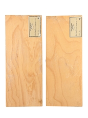Dom Perignon Oenotheque Wooden Empty Presentation Boxes - 1959 & 1973 Moet & Chandon 33cm x 12.5cm x 13cm
