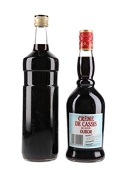 Dubor & L'Heritier-Guyot Creme De Cassis De Dijon Bottled 1980s 2 x 70cl-100cl