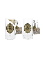 Guinness 2010 Limited Edition Glass Tankards  15cm x 8cm