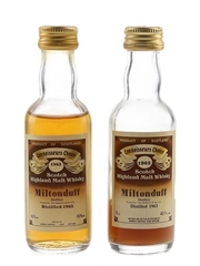Miltonduff 1963 Connoisseurs Choice Bottled 1980s - Gordon & MacPhail 2 x 5cl / 40%