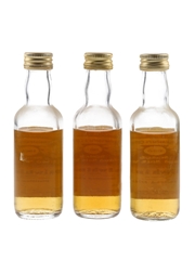 Dalwhinnie 1962, 1963 & 1970 Connoisseurs Choice Bottled 1980s - Gordon & MacPhail 3 x 5cl / 40%