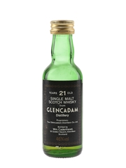 Glencadam 21 Year Old Bottled 1980s - Cadenhead's 5cl / 46%