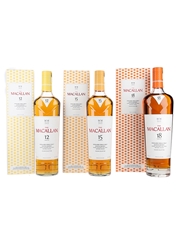 Macallan Colour Collection 12, 15 & 18 Year Old