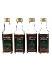 Cadenhead's Whisky Shop Miniatures Benriach, Glen Garioch, Glen Moray, Inchgower 4 x 5cl