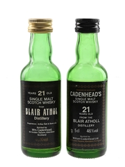Blair Atholl 21 Year Old Bottled 1980s - Cadenhead's 2 x 5cl / 46%