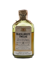 Buchanan's Black & White 12 Year Old Spring Cap Bottled 1930s - Fleischmann Distilling 5.9cl / 43.4%