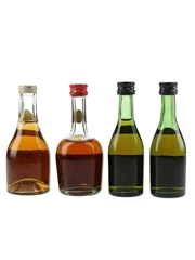 Assorted Cognac Bottled 1960s-1970s 4 x 3cl-5cl / 40%