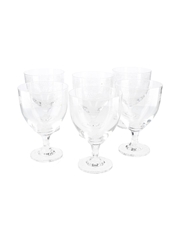 A Set of Six Hendrick's Copa Caliz Glasses  16.5cm x 11cm