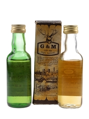 Glenlossie 12 Year Old & Knockdhu 1974 Connoisseur Choice Bottled 1980s 2 x 5cl