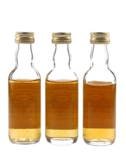 Assorted Connoisseurs Choice Speyside Single Malt Whisky Bottled 1980s 3 x 5cl / 40%