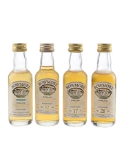 Bowmore Miniatures Legend, 12, 17 & 21 Year Old Set 4 x 5cl / 43%