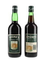 Crabbie's & Stone's Green Ginger Wine Bottled 1970s & 1980s 2 x 70cl