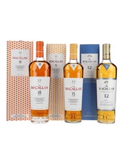 Macallan 12 Year Old Fine Oak, 15 & 18 Colour Collection