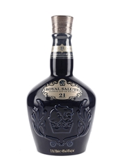 Royal Salute 21 Year Old The Signature Blend -  Signed By Sandy Hyslop Bottled 2019 - Revol Porcelain Flagon 70cl / 40%