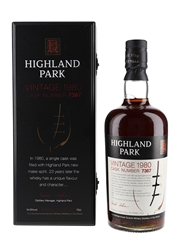 Highland Park 1980 Cask No. 7367 Bottled 2003 70cl / 54.8%