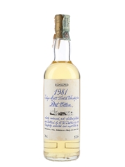 Port Ellen 1981 Handwritten Label