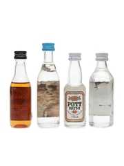 Rum & Cane Spirit Miniatures Bacardi, Pott, Seven Seas, Mainstay 4 x 5cl