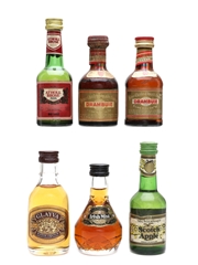 Whisky Liqueur Miniatures Glayva, Irish Mist, Drambuie, Atholl Brose 6 x 5cl