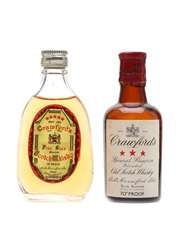 Crawford's 3 Star & 5 Star Bottled 1960s 2 x 5cl / 40%