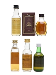 Blended Scotch Whisky Miniatures Dimple, Sheep Dip, John Barr, Campbeltown Loch 5 x 5cl / 40%