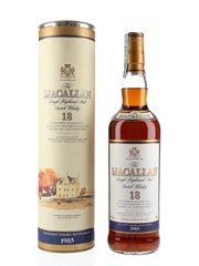 Macallan 18 Year Old Youngest Whisky Distilled In 1985 70cl / 43%