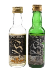Springbank 5 Year Old & 12 Year Old Bottled 1970s 2 x 5cl / 46%