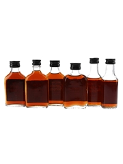 Captain Morgan Black Label Jamaica Rum Bottled 1970s-1980s 6 x 5cl / 40%