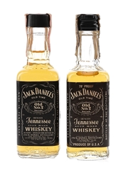 Jack Daniel's Old No.7 Bottled 1970s & 1980s 2 x 5cl