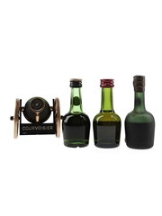 Assorted Courvoisier Cognac  4 x 2.7cl-3cl / 40%