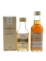 Glendronach 12 Year Old Original & 21 Year Old Parliament  2 x 5cl