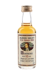 Bowmore 15 Year Old 25th January 2002 - Burns Night 5cl / 40%