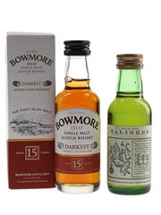 Bowmore 15 Year Old & Talisker 10 Year Old  2 x 5cl