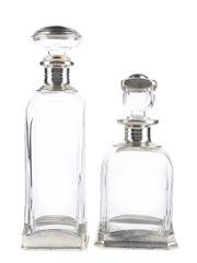 Pewter & Glass Italian Decanters