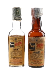 White Horse Bottled 1950s -1960s 2 x 4.6-4.7cl