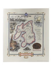 Scotland's Malt Whisky Region Map Bunnahabhain - Islay 35cm x 30cm