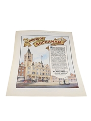 Buchanan's 'Black & White'  Whisky Advertising Print 1929 - The House Of Buchanan 26cm x 37cm