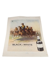 Buchanan's 'Black & White'  Whisky Advertising Print February 1937 - Famous The World Over 26cm x 37cm