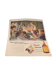 Mount Vernon Blended Whiskey Advertising Print