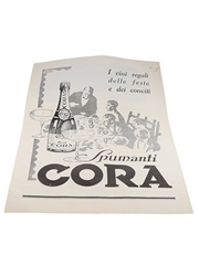 Spumanti Cora Advertising Print 1928 27cm x 39cm