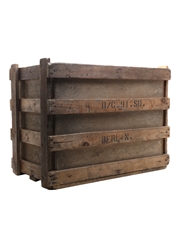 Rum Flagon Wooden Crate 1950s-1960s - OC.91.SD. Berlin 55cm x 29cm x 41cm