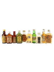 Assorted Blended Scotch Whisky Bottled 1960s-1980s 10 x 5cl