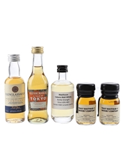 Assorted Whisky & Whiskey  5 x 3-5cl