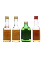 Single Malt Scotch Whisky Miniatures Dufftown, Glenfiddich, Inchgower, Blair Athol 4 x 5cl / 40%