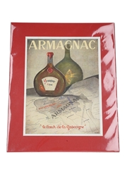 Armagnac Promotional Print (Framed) 1946 - Le Coeur De La Gascogne 44cm x 35cm