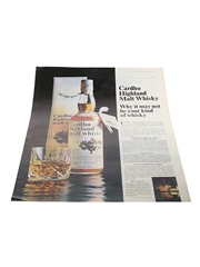Cardhu Highland Malt Whisky Advertising Print 4 June 1966 27cm x 35cm