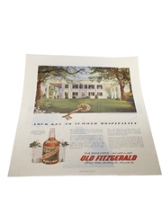 Old Fitzgerald Bourbon Whiskey Advertising Print