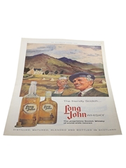 Long John Blended Scotch Whisky Advertising Print April 1960 - The Friendly Scotch 26cm x 36cm