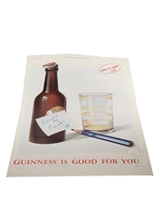 Guinness Advertising Print December 1940 - Guinness Is Good For You 26cm x 36cm